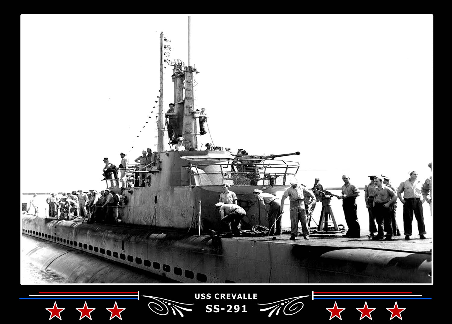 USS Crevalle SS-291 Canvas Photo Print