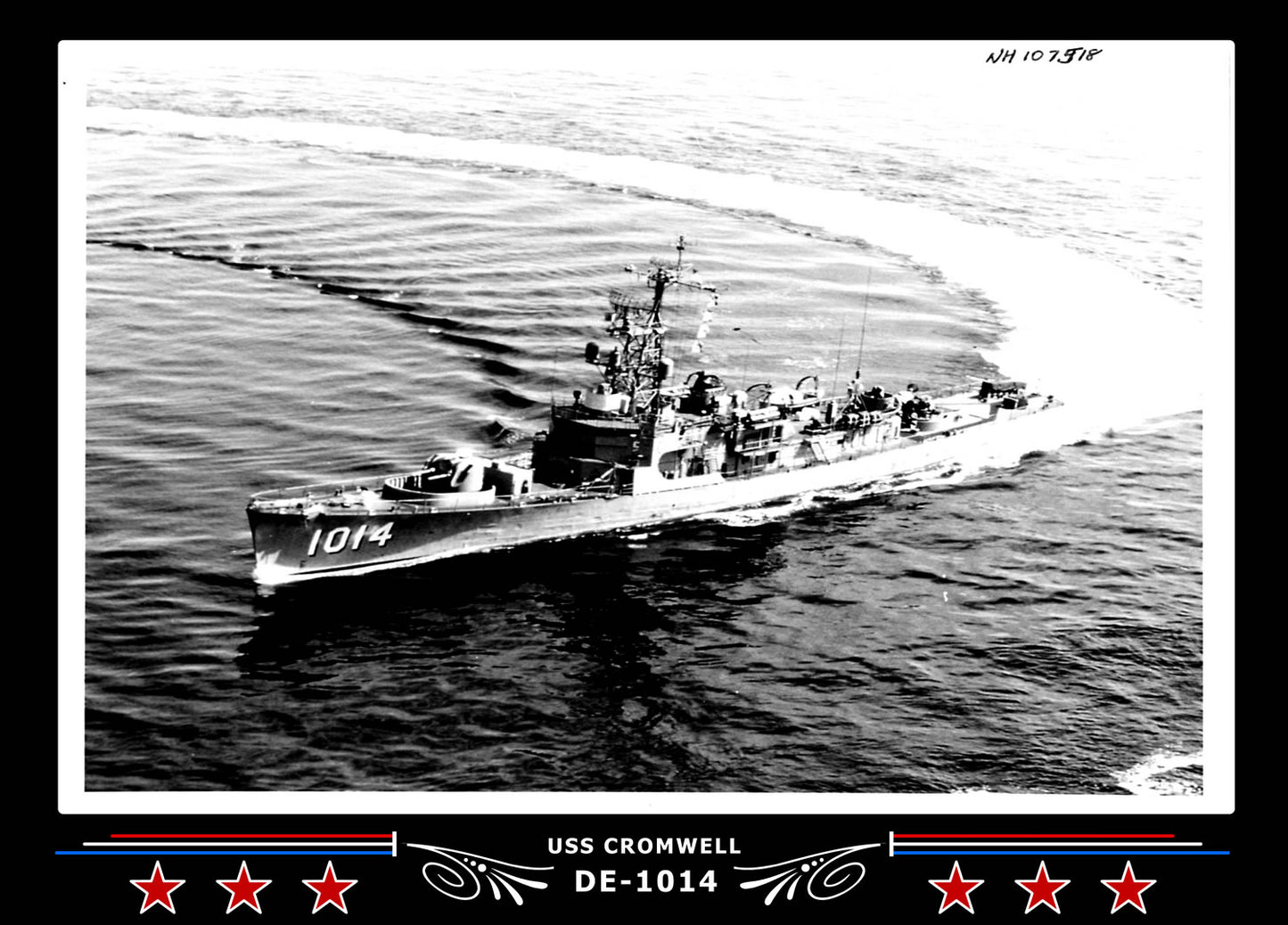 USS Cromwell DE-1014 Canvas Photo Print