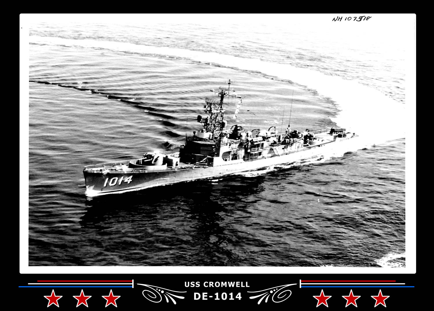 USS Cromwell DE-1014 Canvas Photo Print