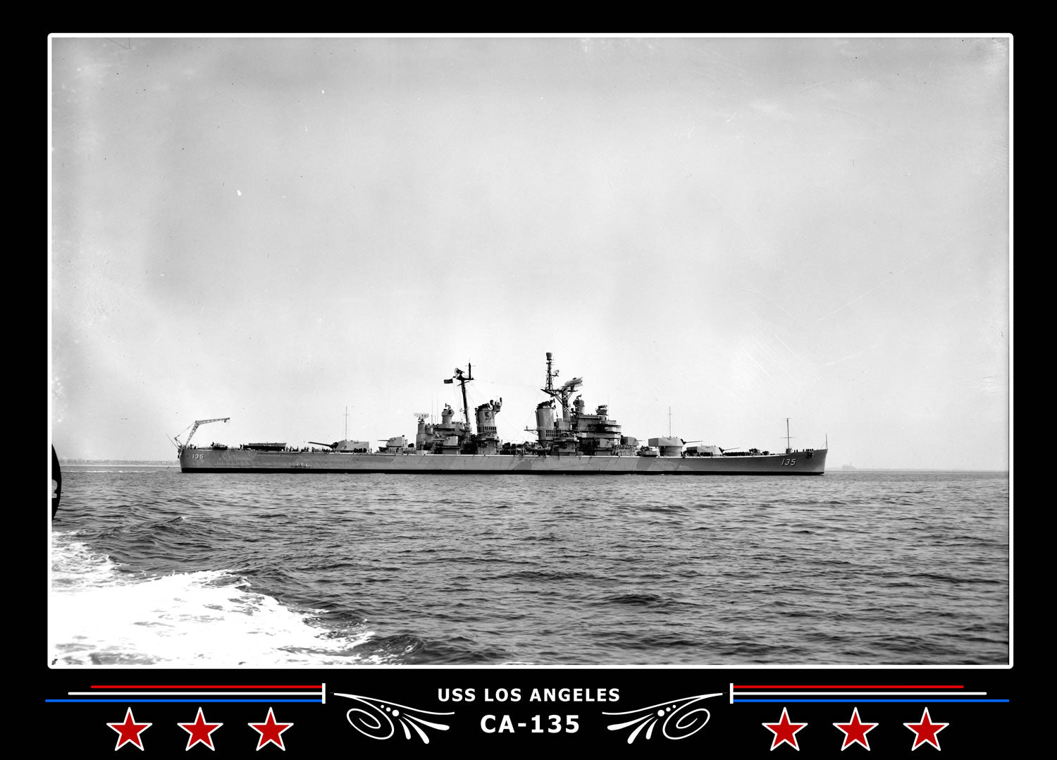 USS Los Angeles CA-135 Canvas Photo Print