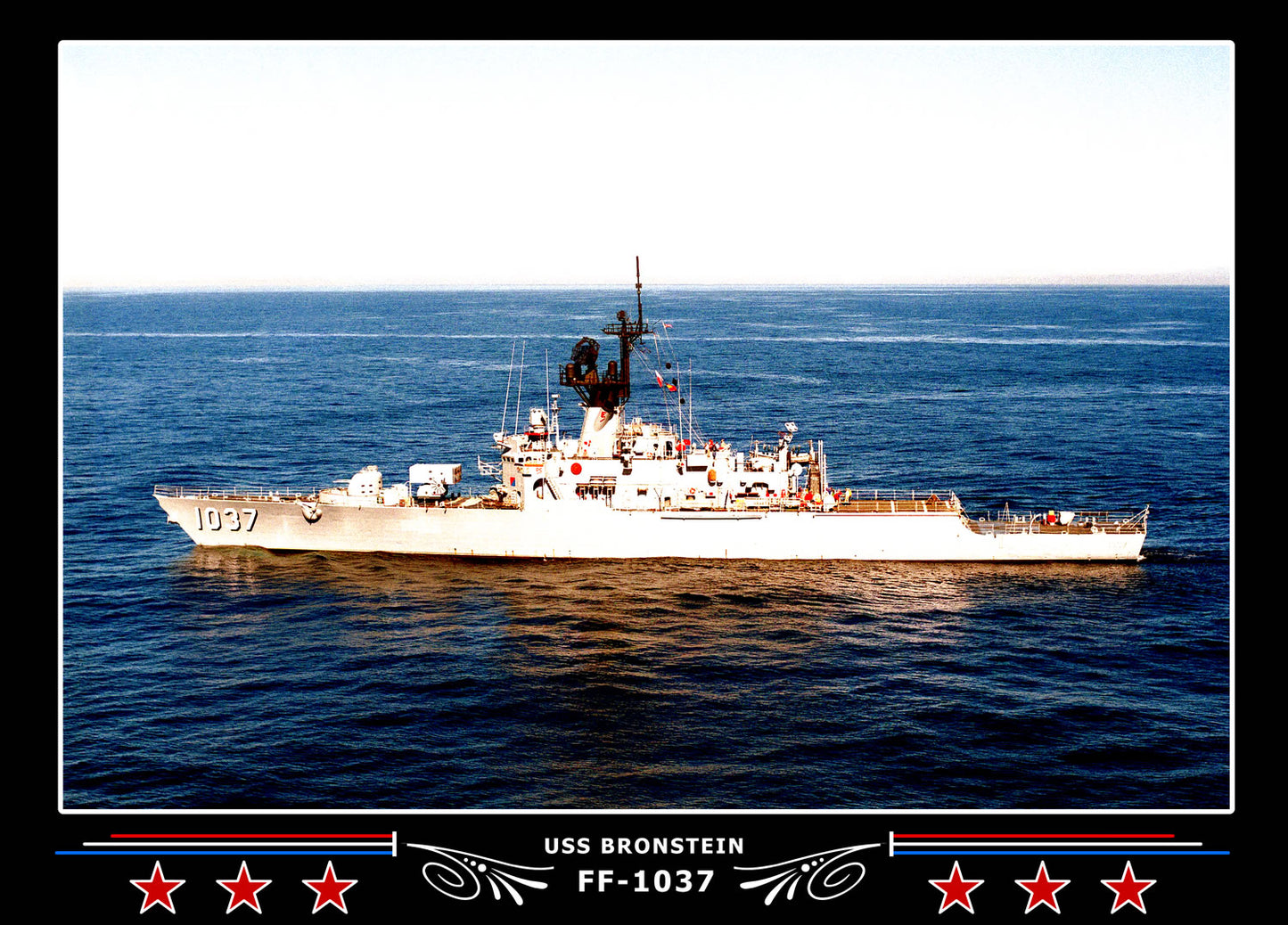 USS Bronstein FF-1037 Canvas Photo Print