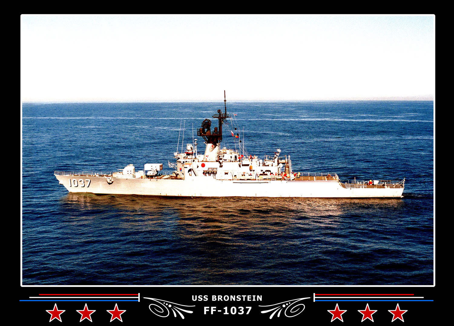 USS Bronstein FF-1037 Canvas Photo Print