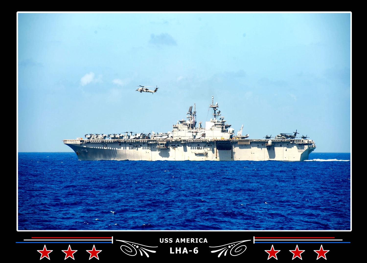 USS America LHA6 Canvas Photo Print
