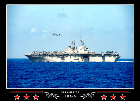 USS America LHA6 Canvas Photo Print