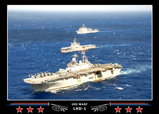 USS Wasp LHD1 Canvas Photo Print