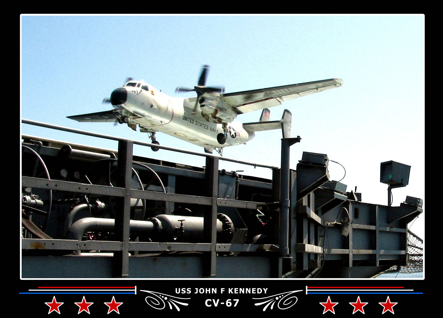 USS John F Kennedy CV-67 Canvas Photo Print