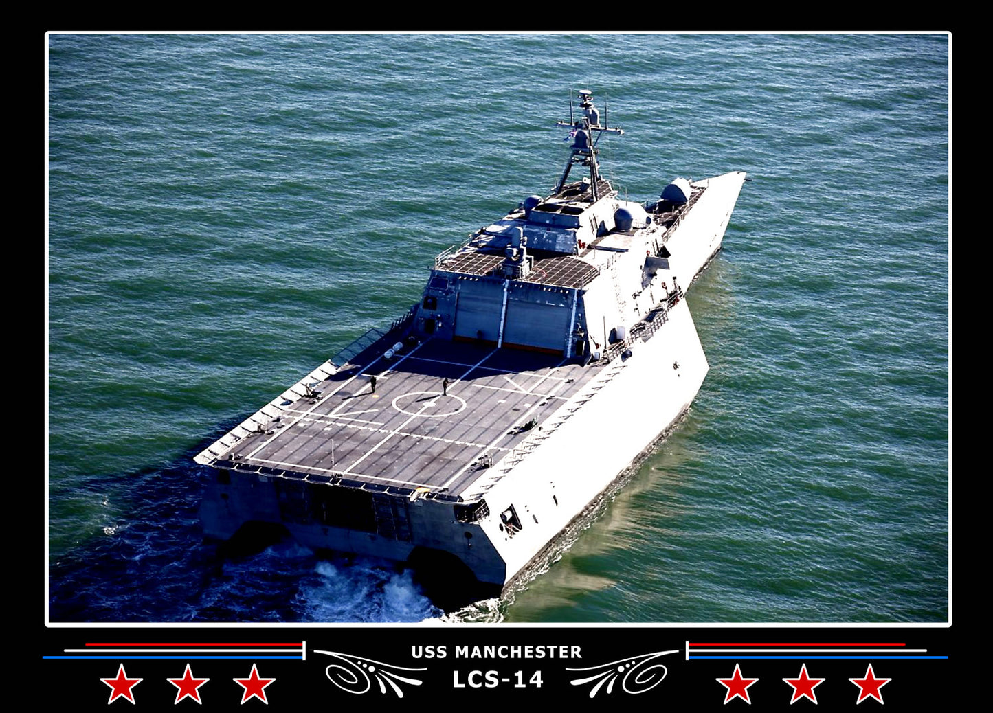 USS Manchester LCS14 Canvas Photo Print