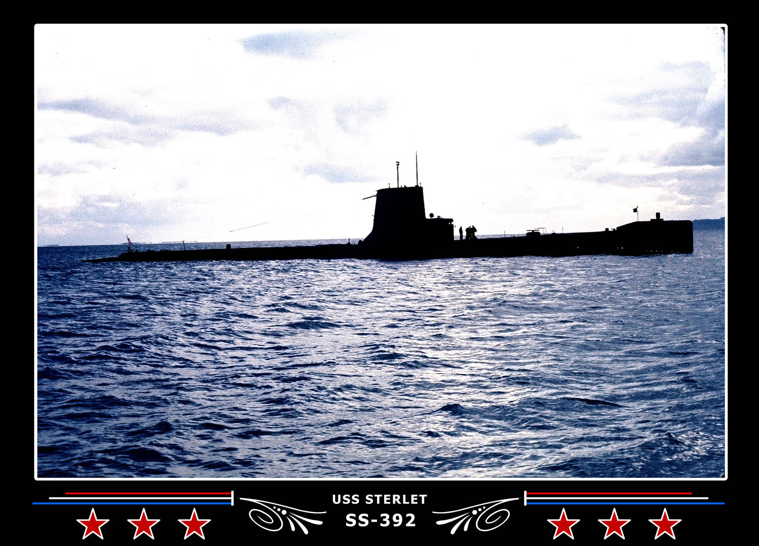 USS Sterlet SS-392 Canvas Photo Print