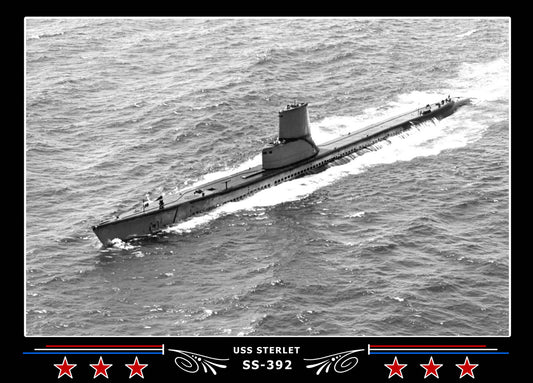 USS Sterlet SS-392 Canvas Photo Print