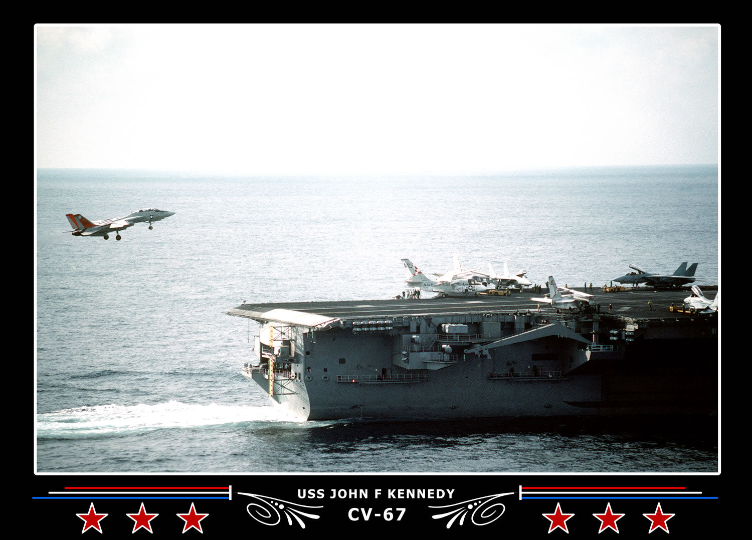 USS John F Kennedy CV-67 Canvas Photo Print