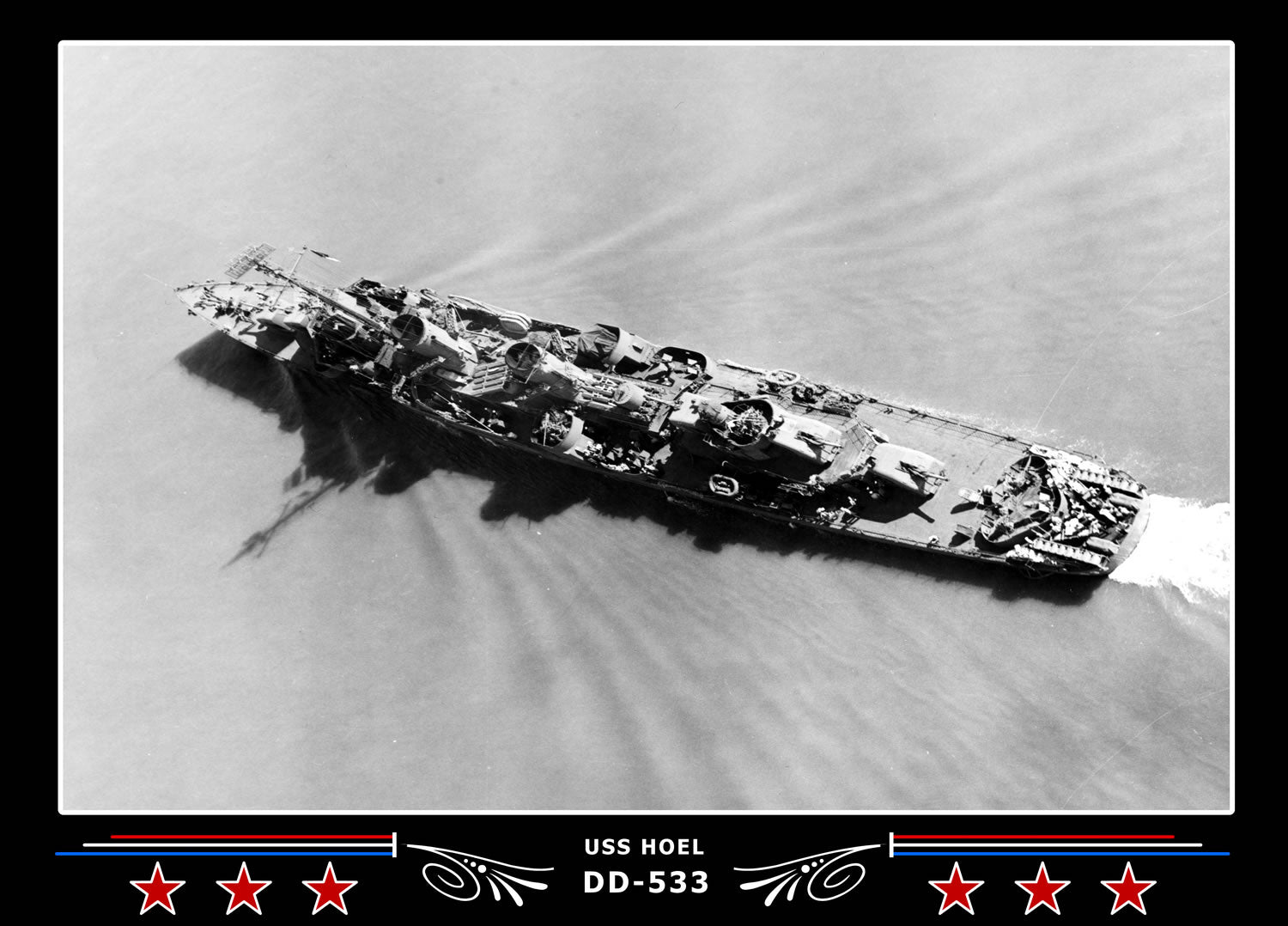 USS Hoel DD-533 Canvas Photo Print