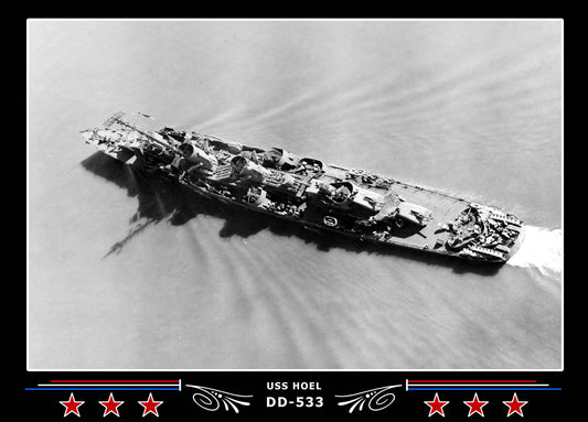 USS Hoel DD-533 Canvas Photo Print