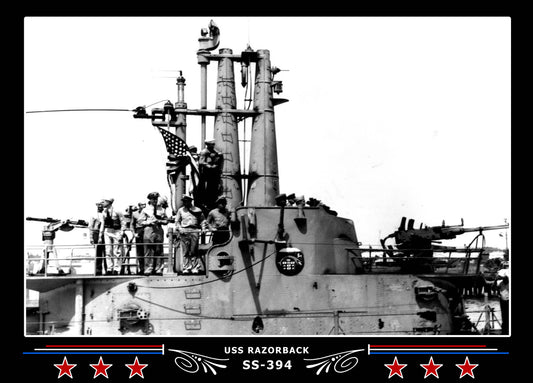 USS Razorback SS-394 Canvas Photo Print