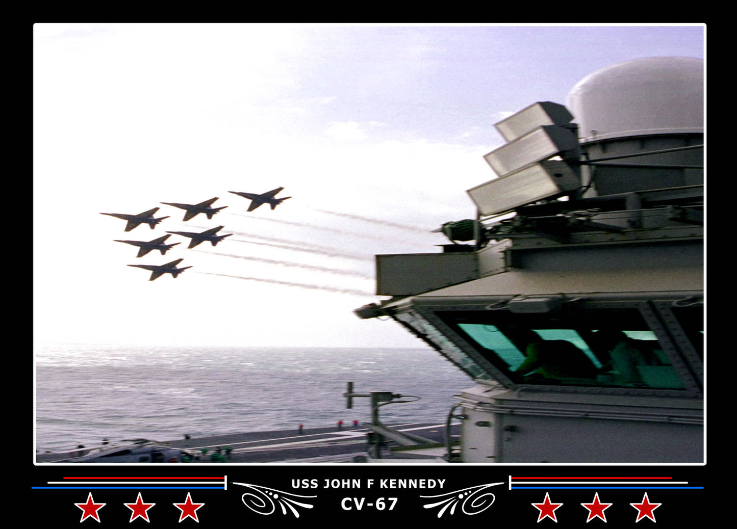 USS John F Kennedy CV-67 Canvas Photo Print