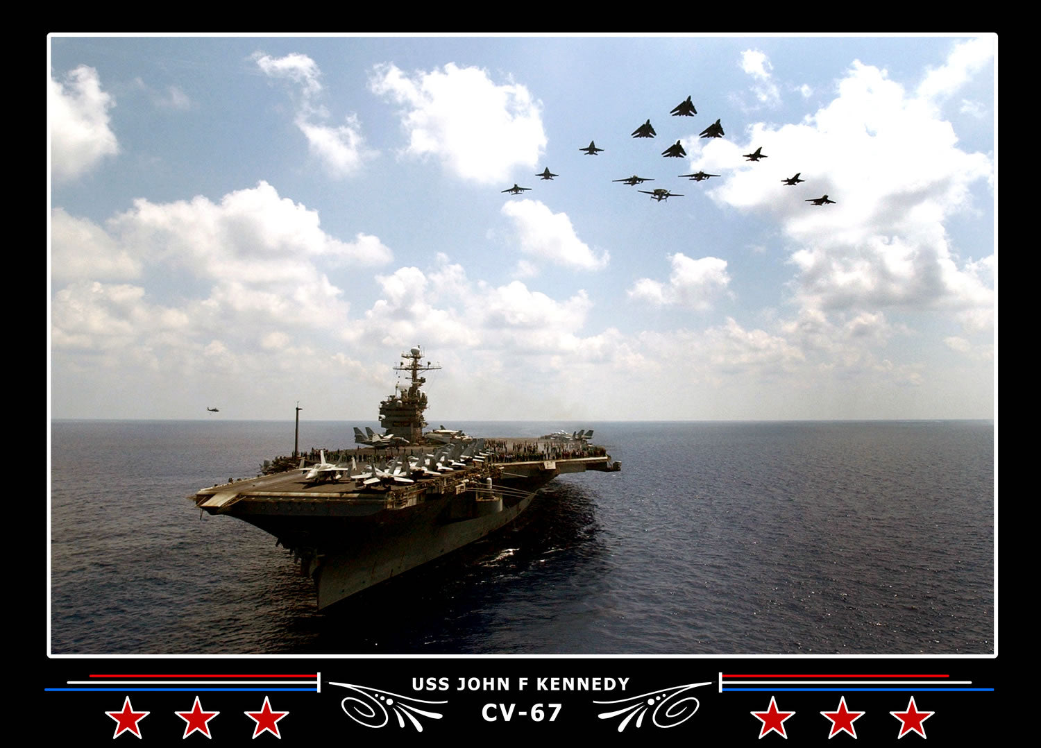 USS John F Kennedy CV-67 Canvas Photo Print