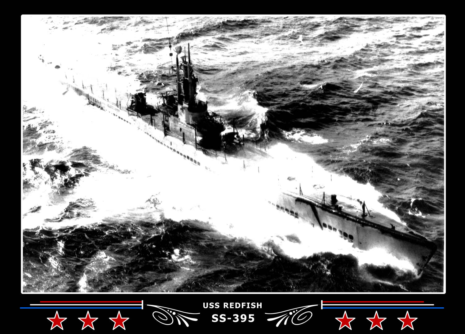 USS Redfish SS-395 Canvas Photo Print