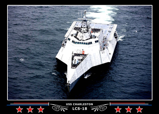 USS Charleston LCS18 Canvas Photo Print