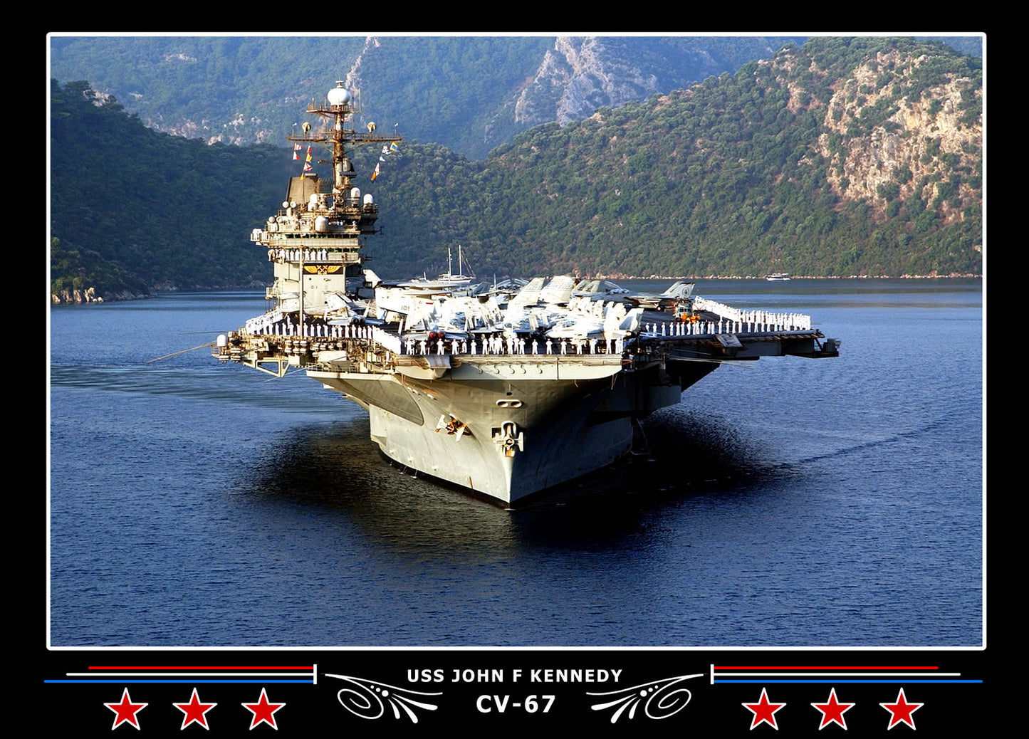 USS John F Kennedy CV-67 Canvas Photo Print