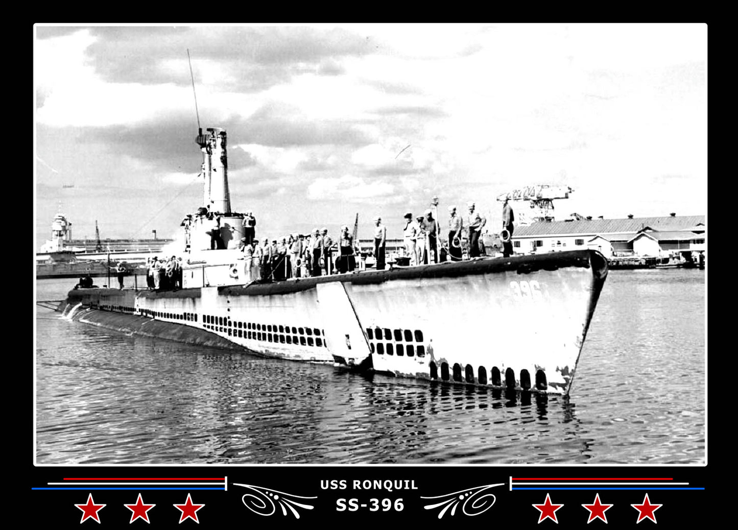 USS Ronquil SS-396 Canvas Photo Print