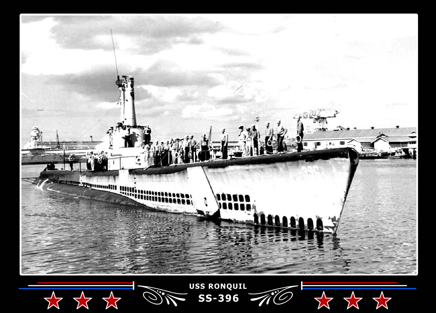 USS Ronquil SS-396 Canvas Photo Print