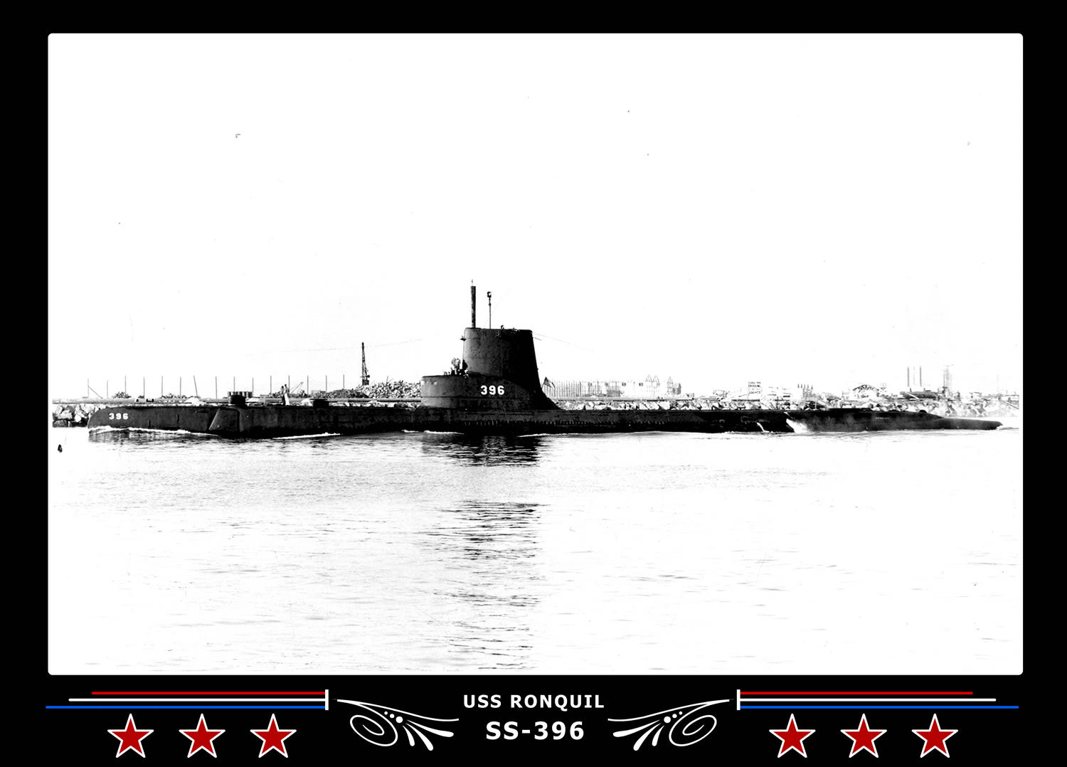 USS Ronquil SS-396 Canvas Photo Print