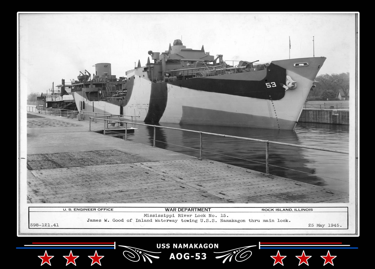 USS Namakagon AOG-53 Canvas Photo Print