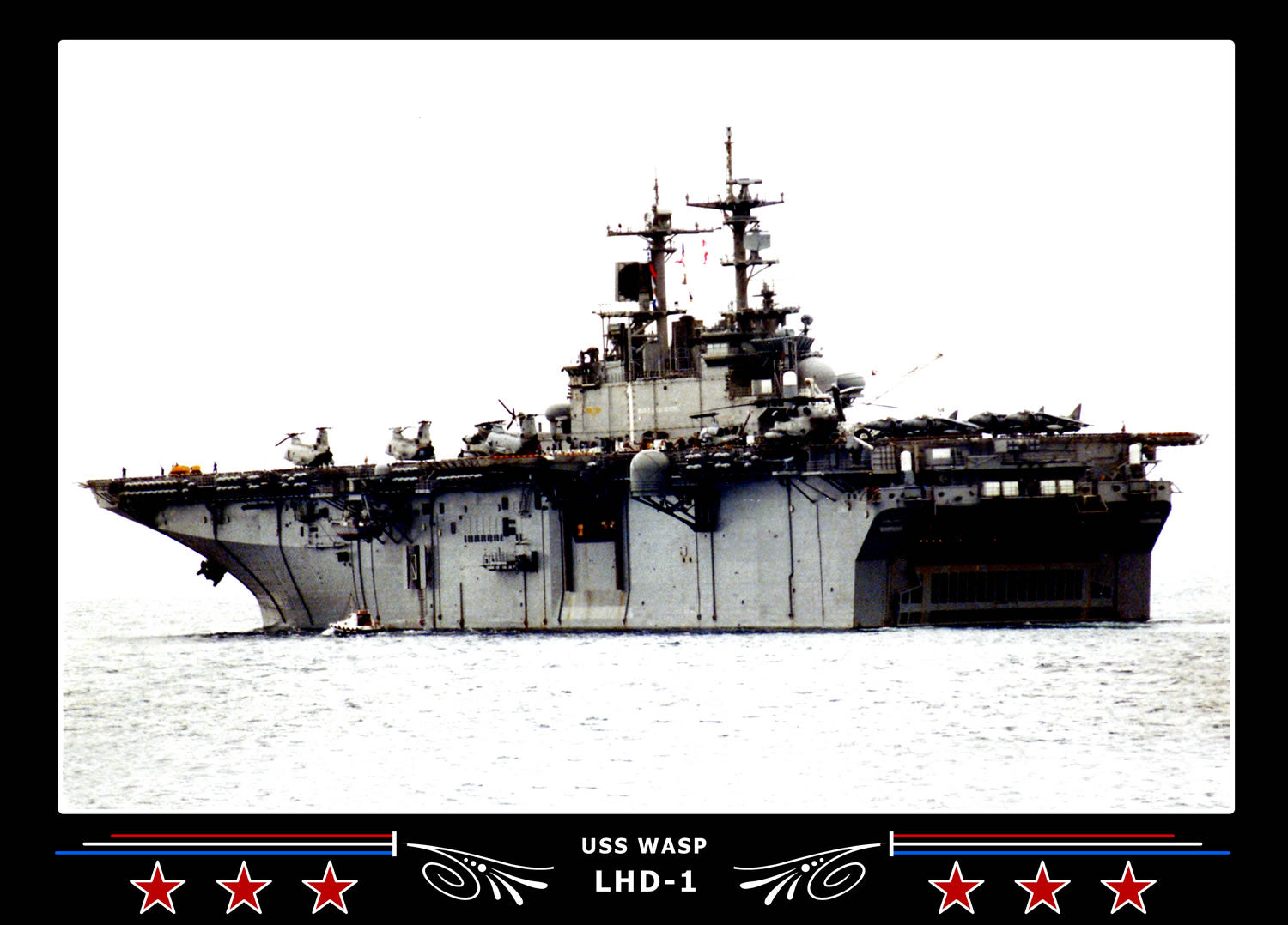 USS Wasp LHD1 Canvas Photo Print