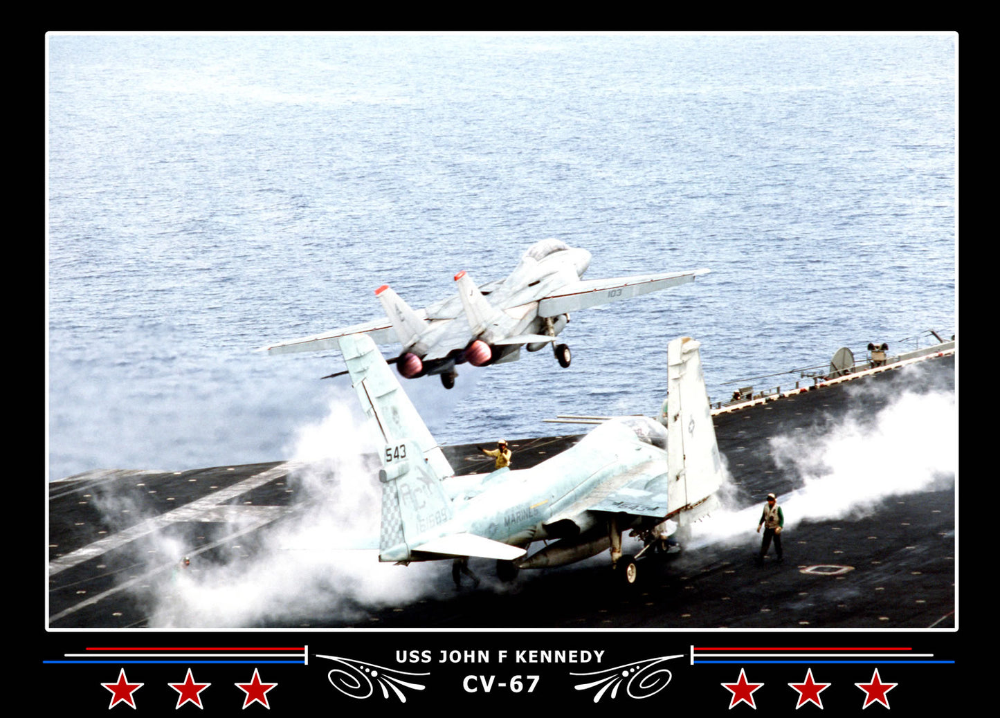 USS John F Kennedy CV-67 Canvas Photo Print