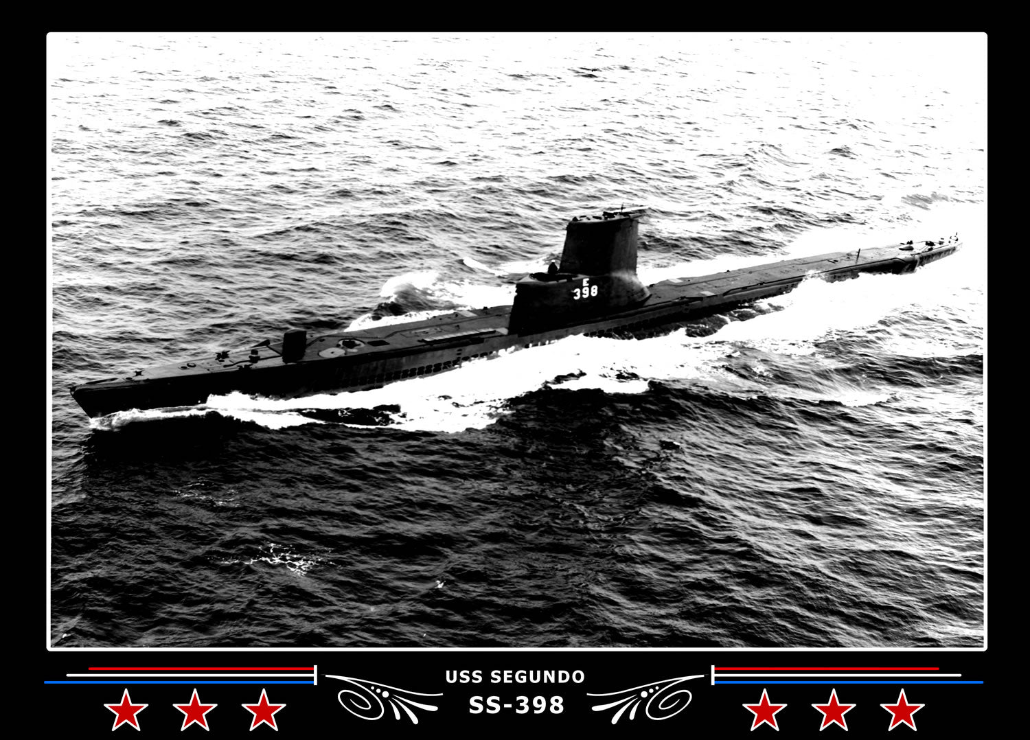 USS Segundo SS-398 Canvas Photo Print