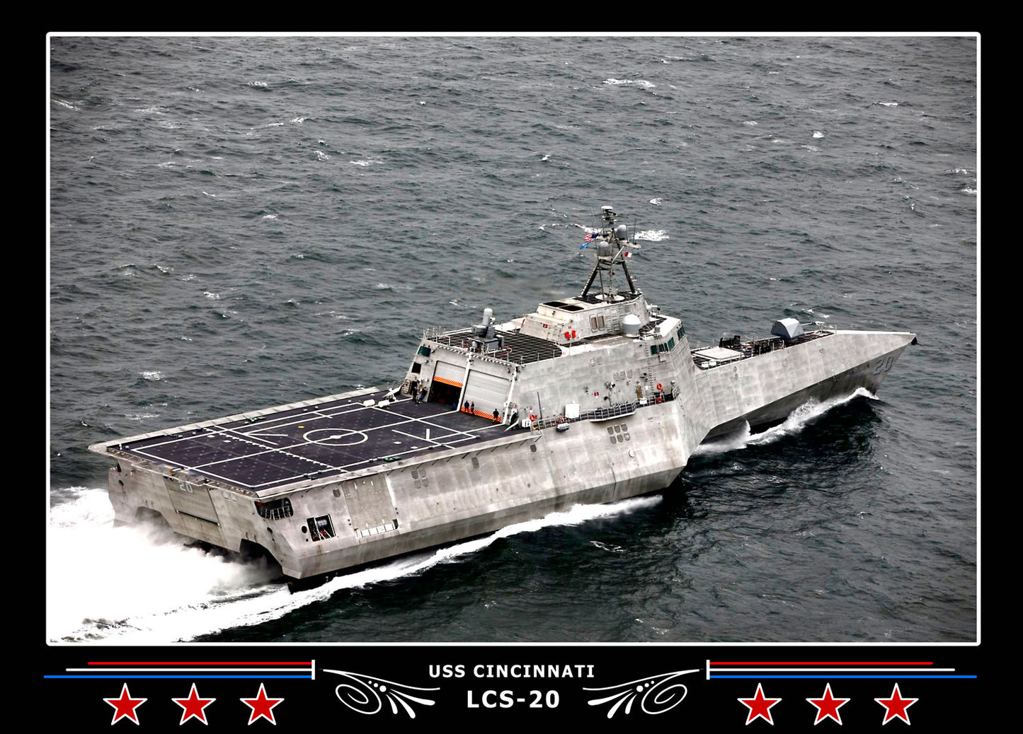 USS Cincinnati LCS20 Canvas Photo Print