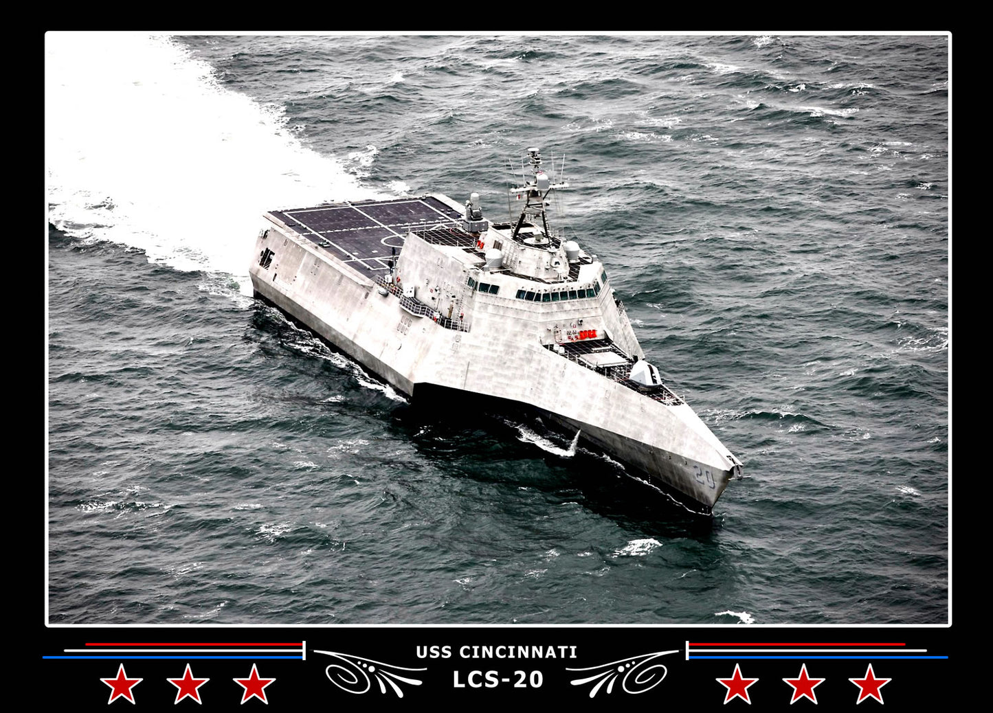 USS Cincinnati LCS20 Canvas Photo Print