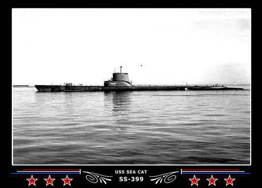 USS Sea Cat SS-399 Canvas Photo Print