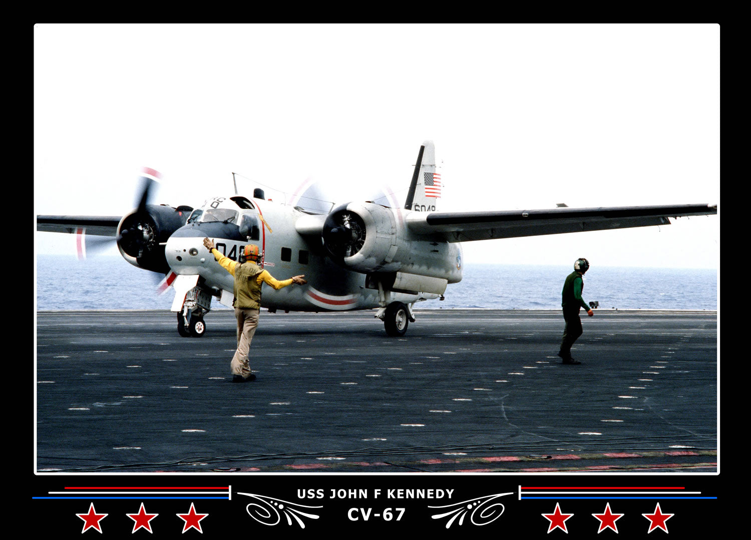 USS John F Kennedy CV-67 Canvas Photo Print