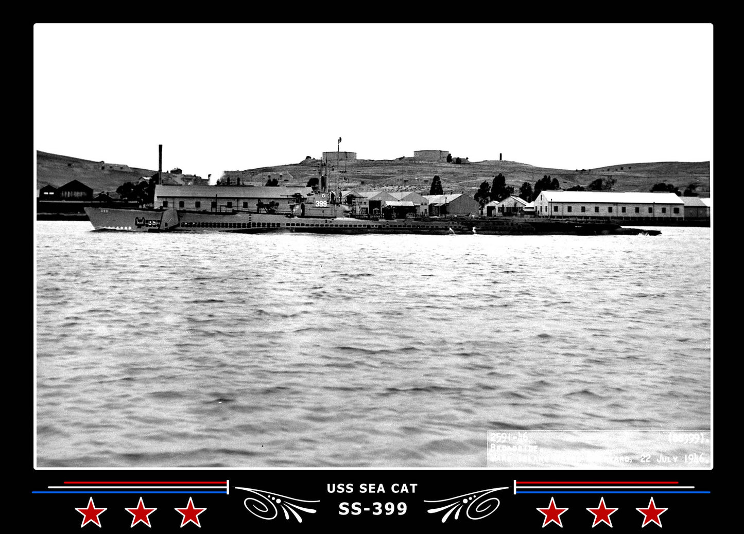 USS Sea Cat SS-399 Canvas Photo Print