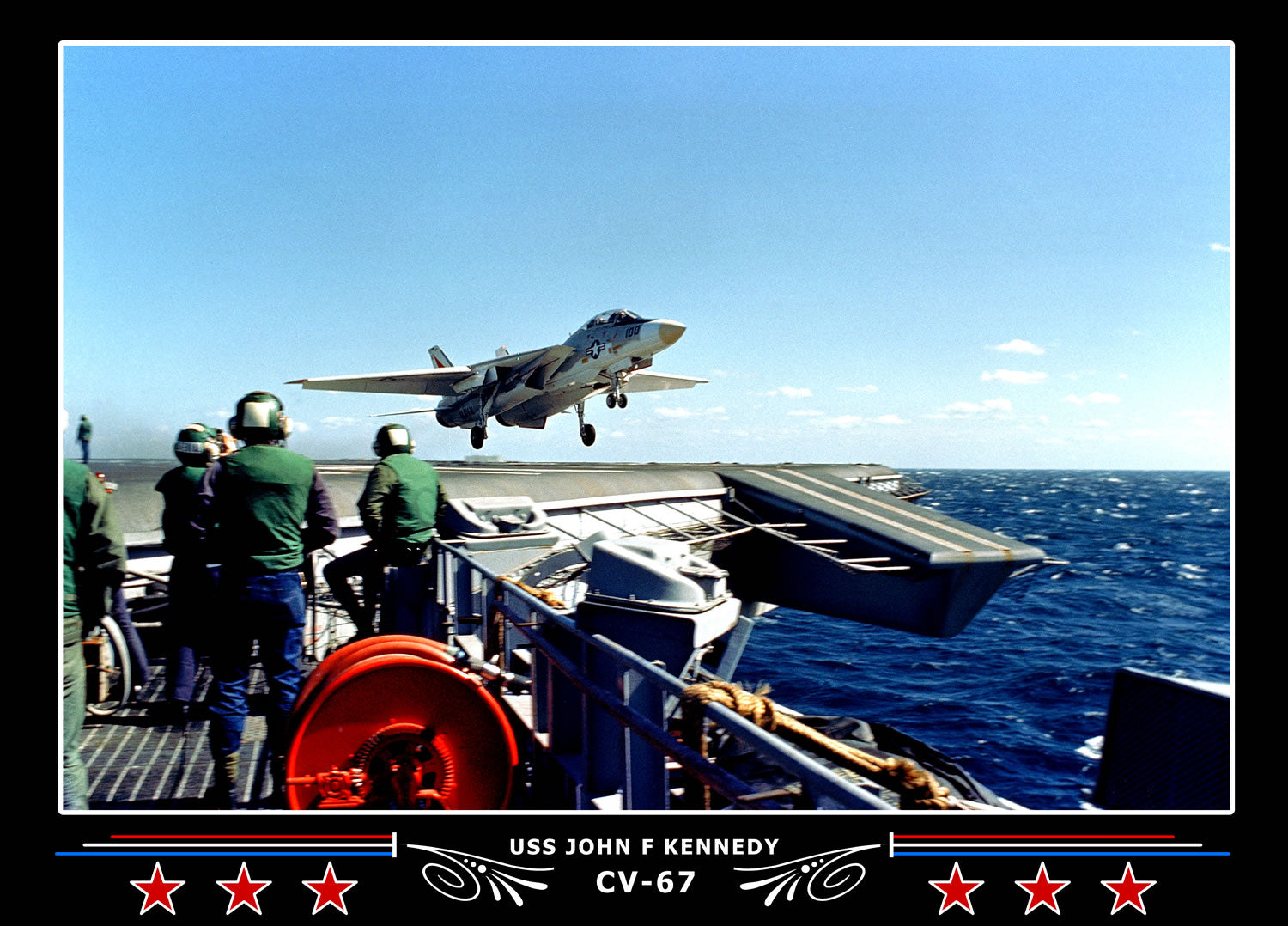 USS John F Kennedy CV-67 Canvas Photo Print