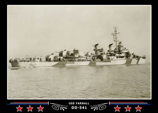 USS Yarnall DD-541 Canvas Photo Print