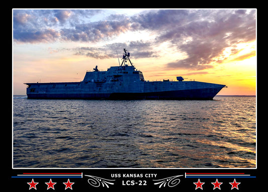 USS Kansas City LCS22 Canvas Photo Print