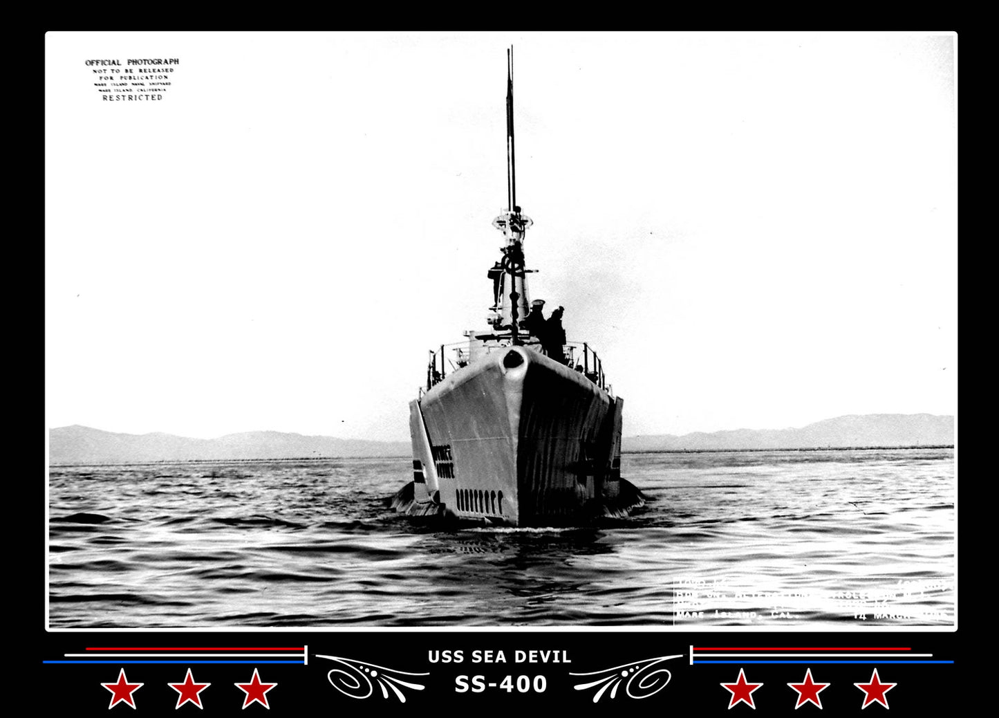 USS Sea Devil SS-400 Canvas Photo Print
