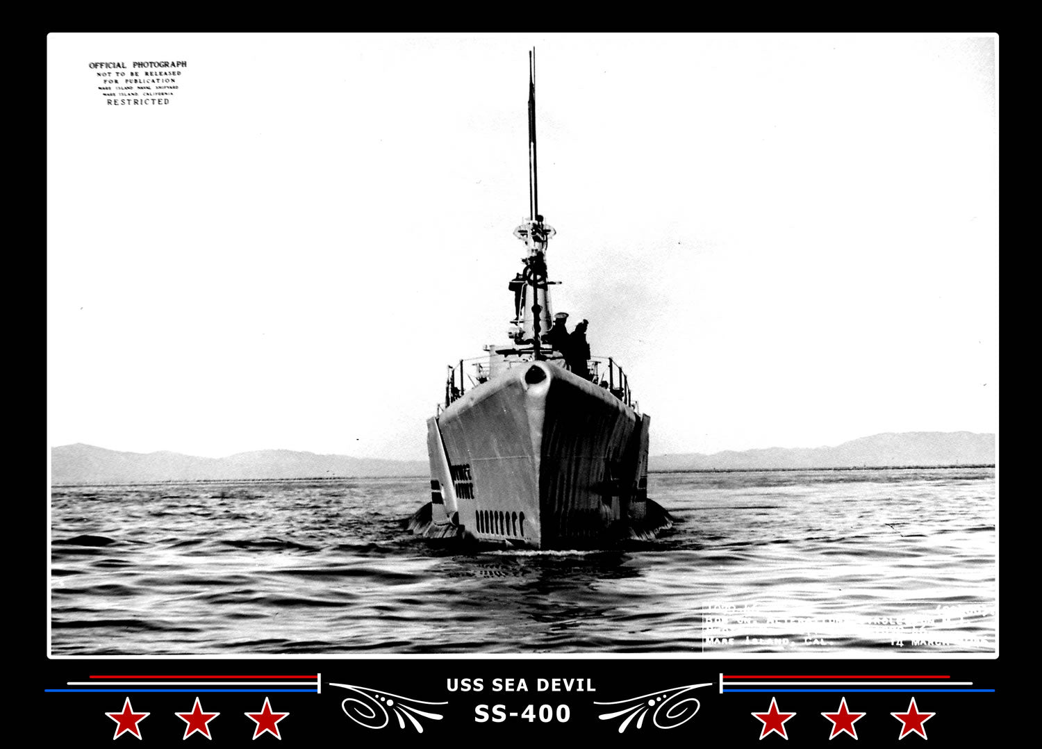 USS Sea Devil SS-400 Canvas Photo Print