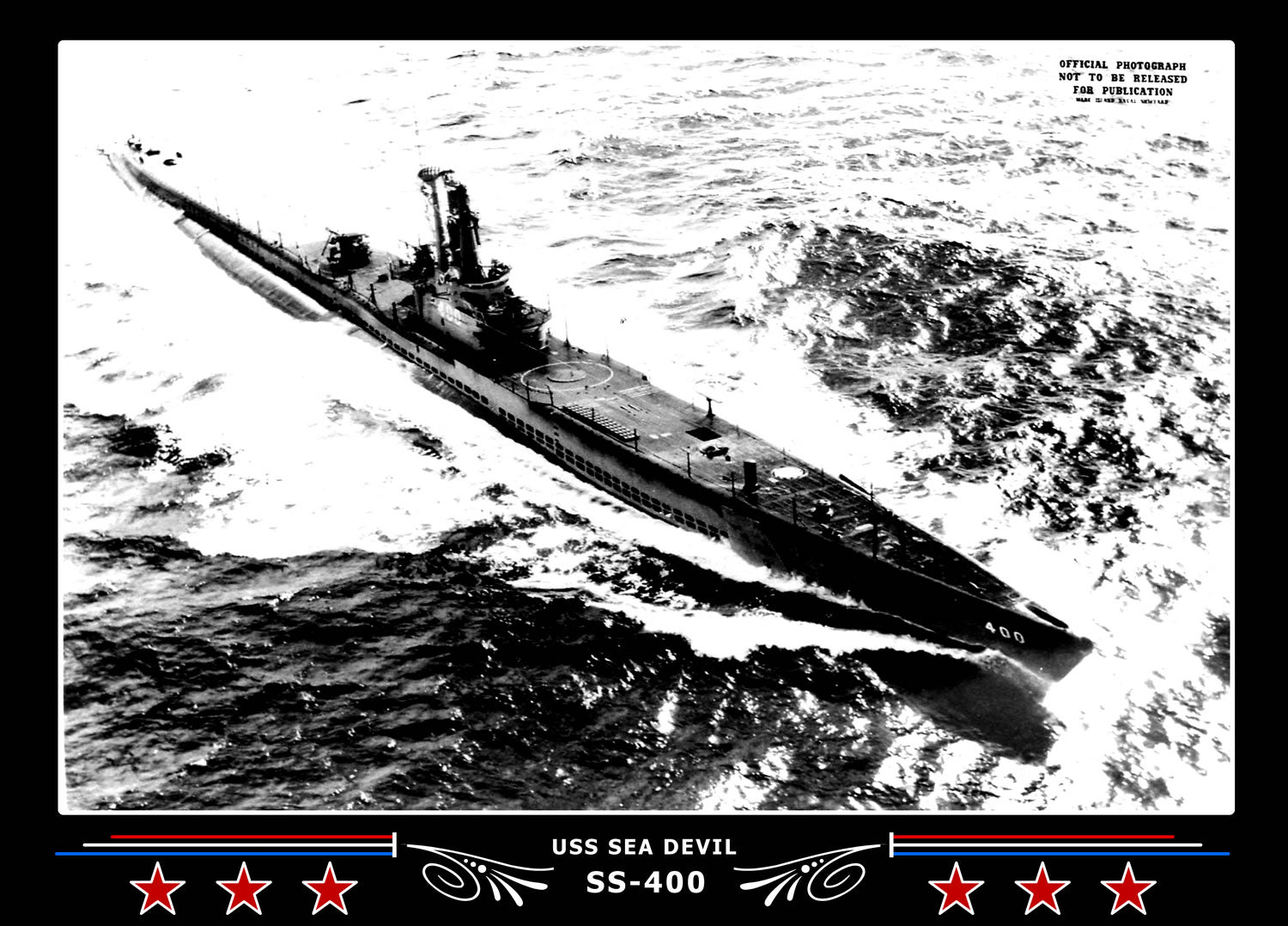 USS Sea Devil SS-400 Canvas Photo Print