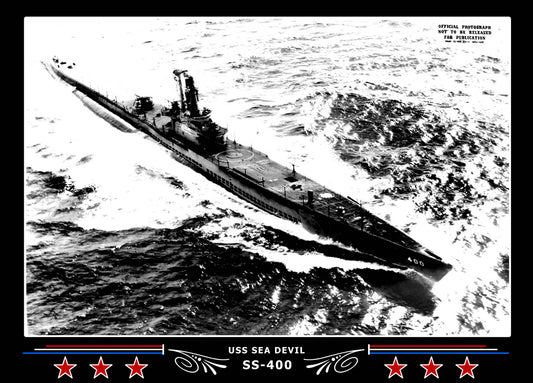 USS Sea Devil SS-400 Canvas Photo Print