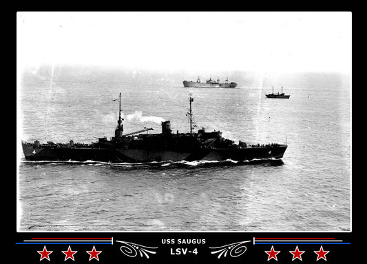 USS Saugus LSV4 Canvas Photo Print