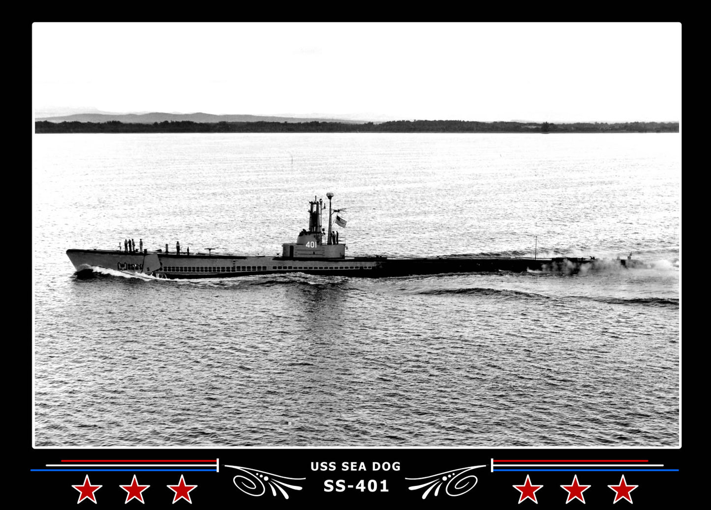 USS Sea Dog SS-401 Canvas Photo Print