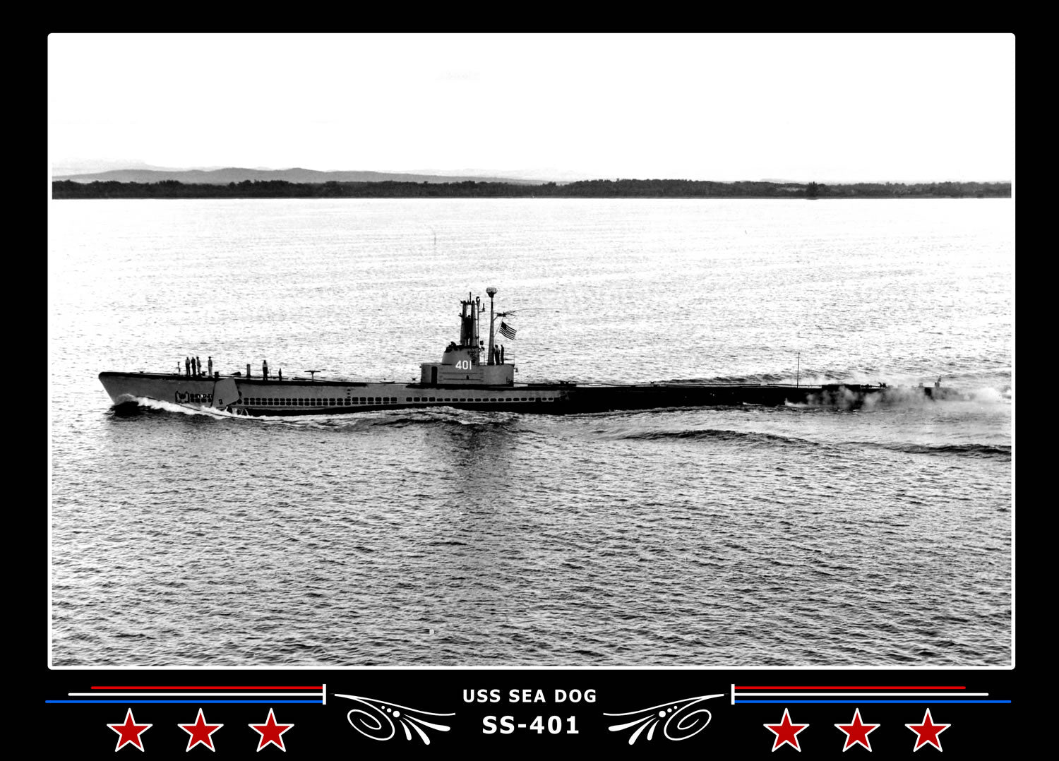 USS Sea Dog SS-401 Canvas Photo Print