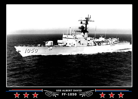 USS Albert David FF-1050 Canvas Photo Print