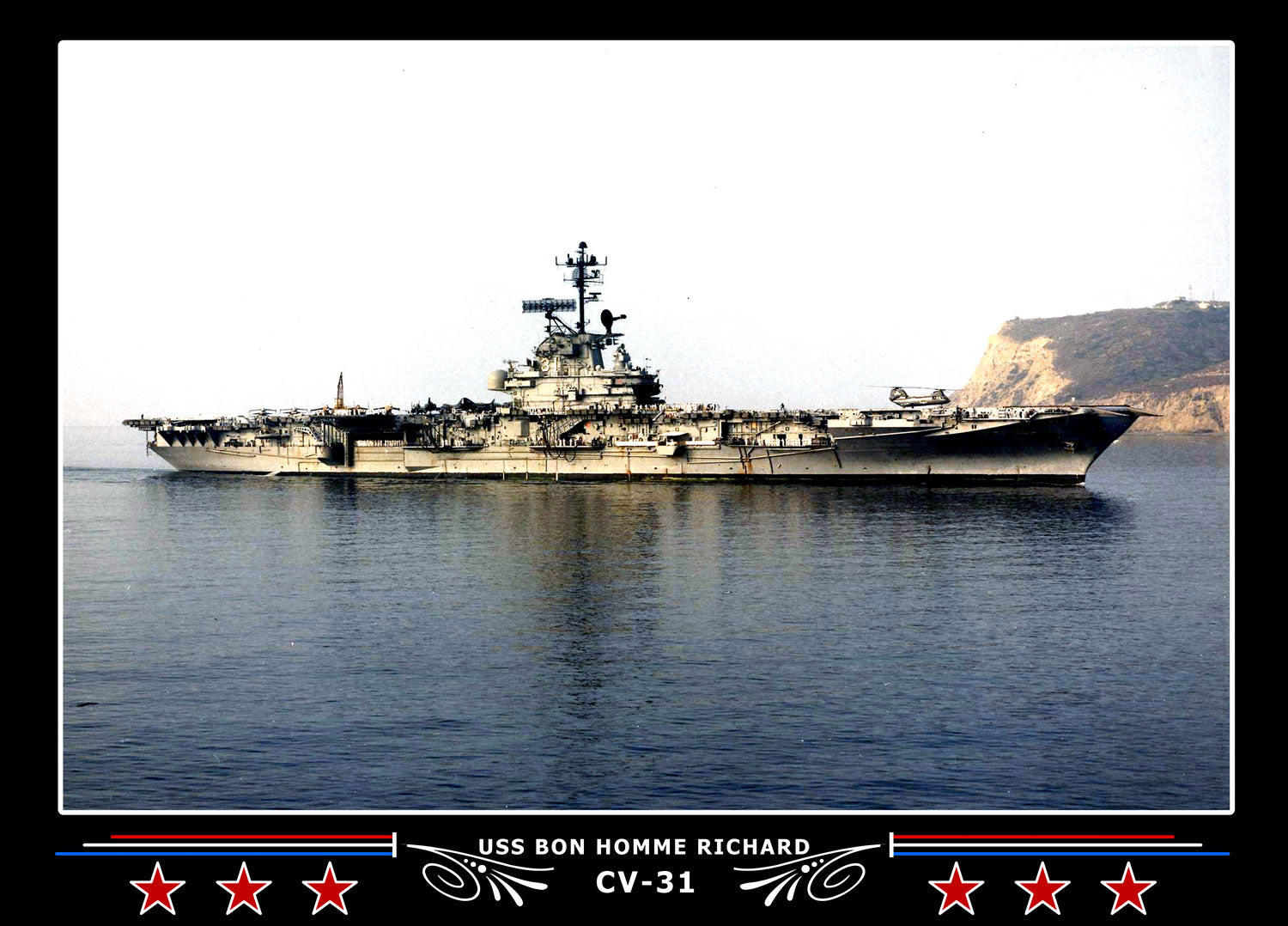 USS Bon Homme Richard CV-31 Canvas Photo Print