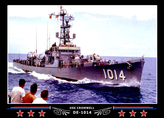 USS Cromwell DE-1014 Canvas Photo Print