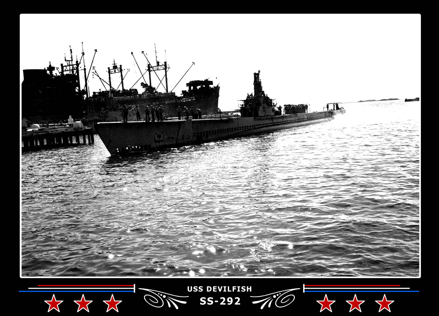 USS Devilfish SS-292 Canvas Photo Print