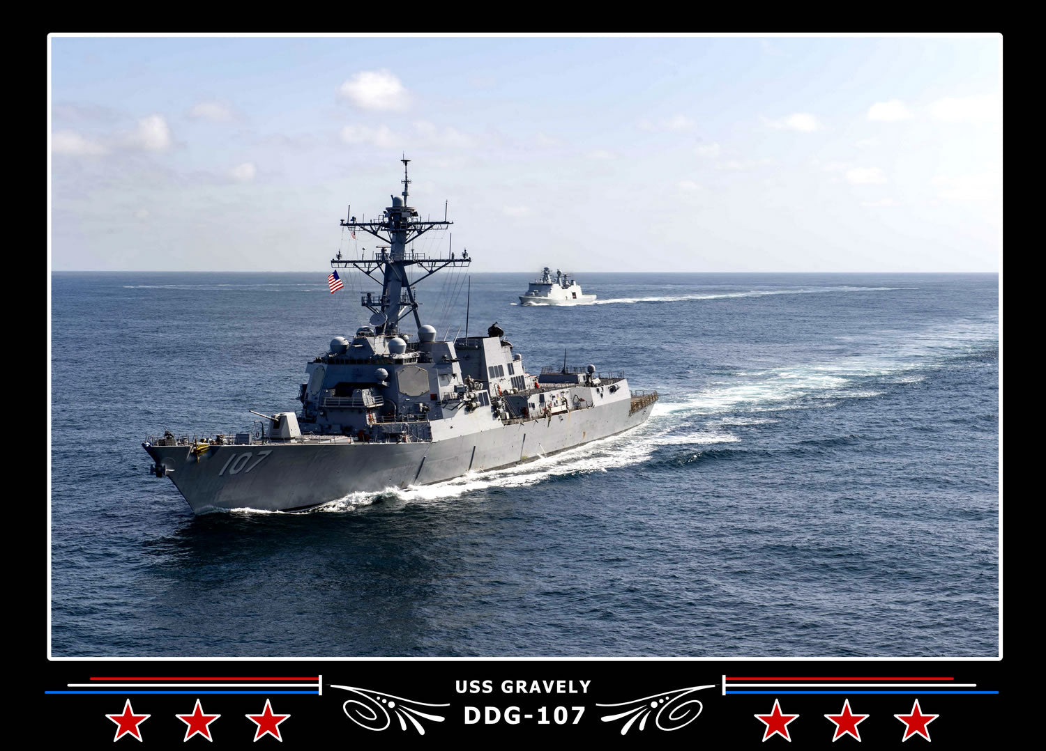 USS Gravely DDG-107 Canvas Photo Print