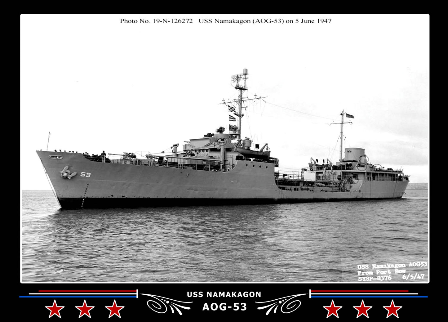 USS Namakagon AOG-53 Canvas Photo Print